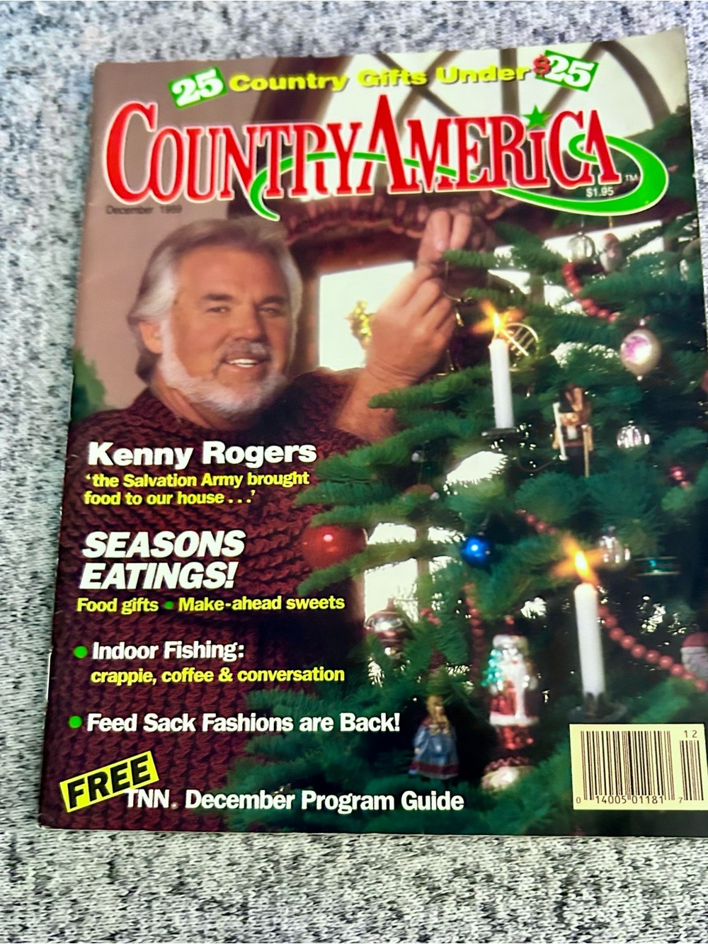 VTG Country America Magazine December 1989 Kenny Rogers Dolly Parton Crook Chase